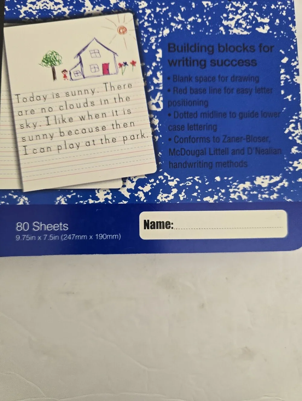 MINTRA Primary Writing Composition Notebooks 80 Sheets Grades K-2 lot of 3